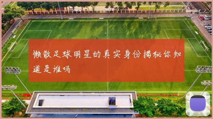 懒散足球明星的真实身份揭秘你知道是谁吗